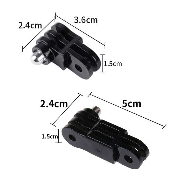 Same Direction Long Adapter TELESIN Screw Adapter Adjustment Arm For GoPro Hero12 Black / Hero11/...