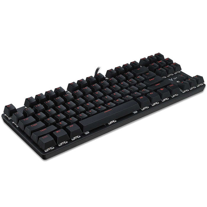 Rapoo V500 87-keys Alloy Edition Desktop Laptop Computer Game Esports Office Home Typing Metal Wi...