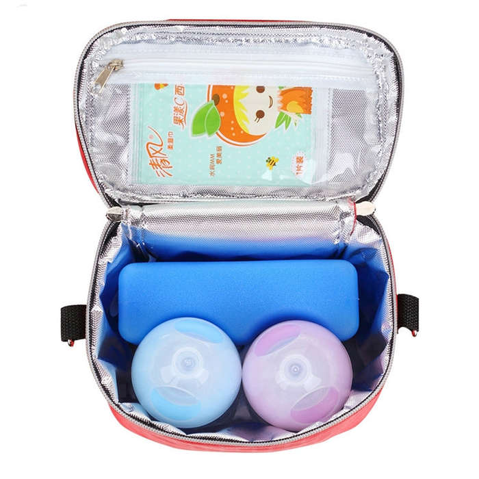 Feeding Bottle Insulation Bags Baby Diaper Stroller Cooler Changing Bags(Ppink)