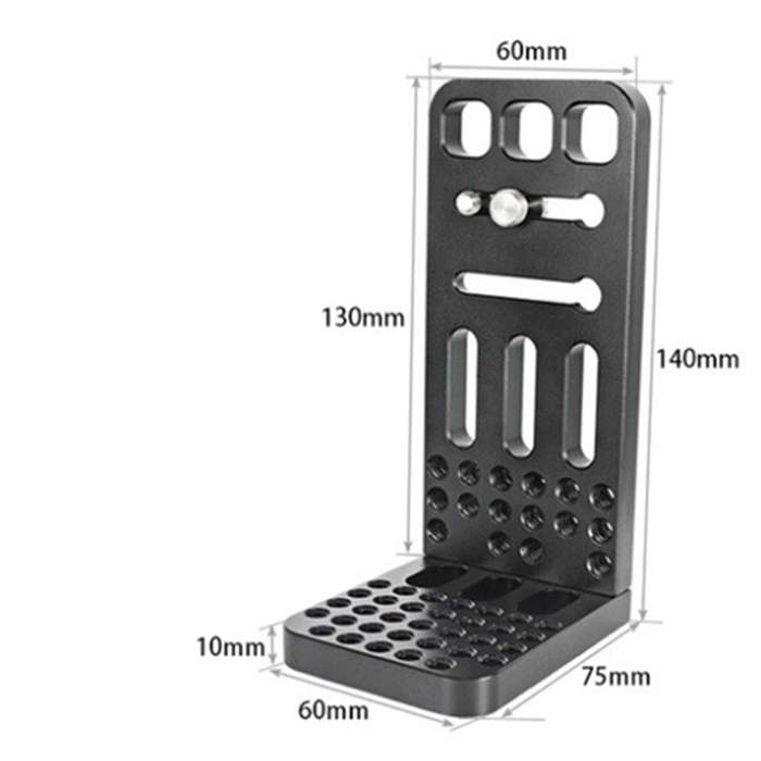BEXIN L130A Vertical Shoot Quick Release L Plate Bracket 1/4 inch Screw Holes Base Holder