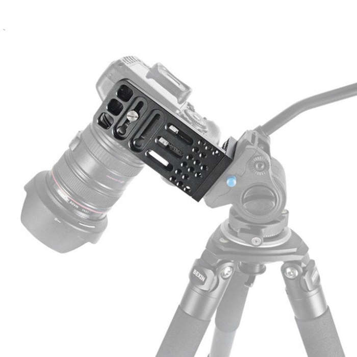 BEXIN L130A Vertical Shoot Quick Release L Plate Bracket 1/4 inch Screw Holes Base Holder