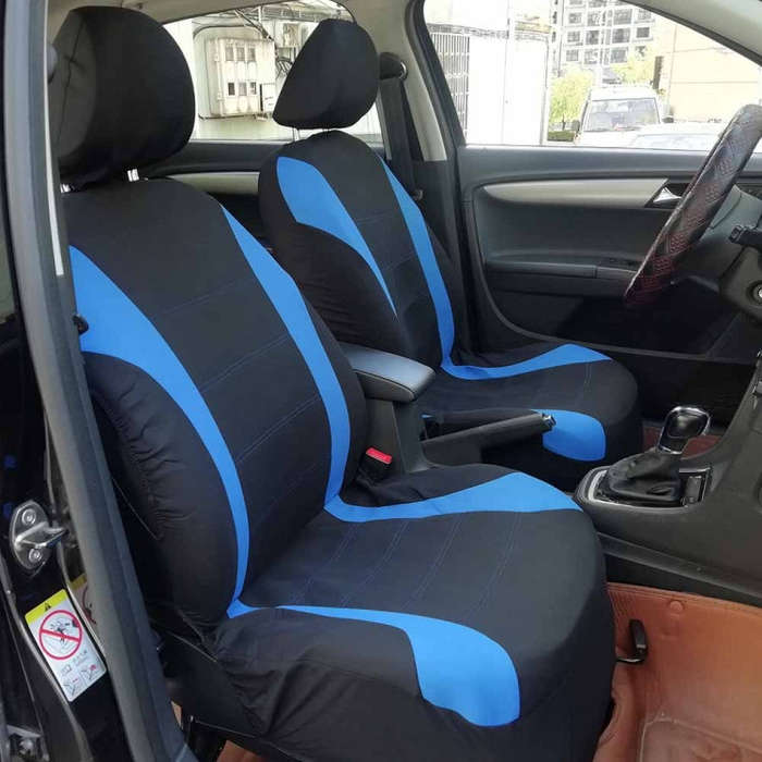 9 PCS Four Seasons Universal Seat Cover Cushion Car Fur Seat Covers Set Universal Cushion(Blue)