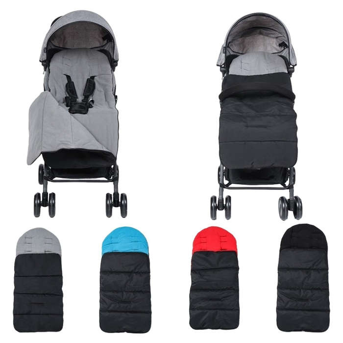 Winter and Autumn Baby Stroller Sleeping Bag Waterproof Stroller Foot Cover(Red)