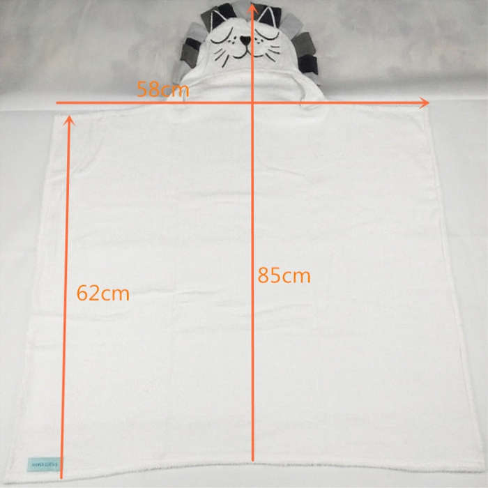 Baby Bath Towel Cotton Hooded Towel One Piece Solid Lion Kids Towel Hooded Blanket Infant Stuff(E...