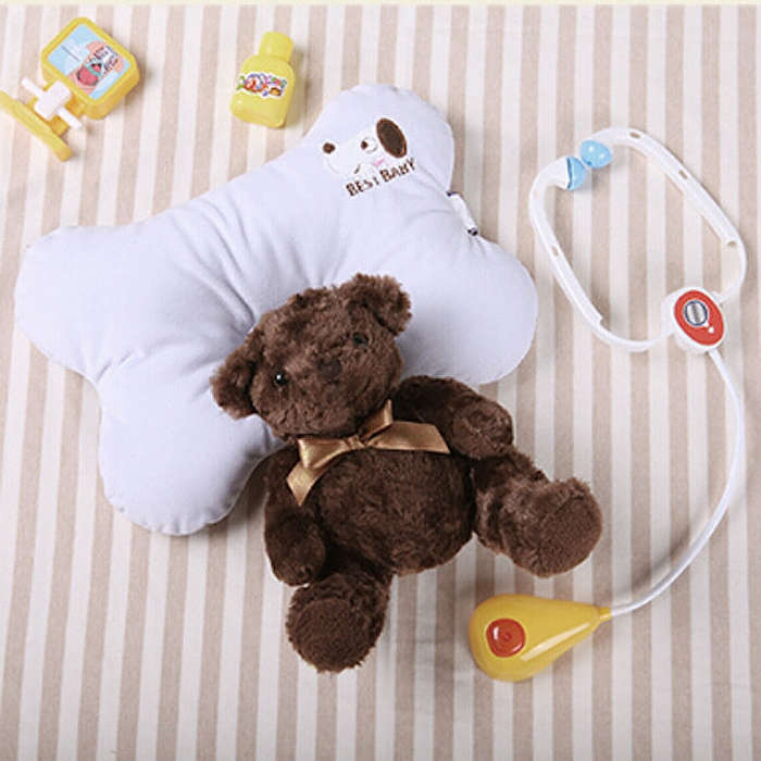Four Seasons Cervical Protection Anti-head Stereotype Baby Pillow(Blue)