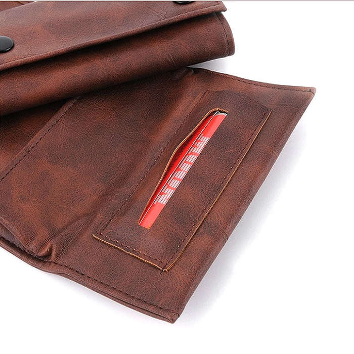 PU Leather Tobacco Portable Storage Bag(Black)