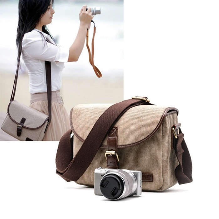 Retro Photo Camera Bag Case Cover For Canon EOS 200D 77D 7D 80D 800D 1300D 6D 70D 760D 750D 700D ...
