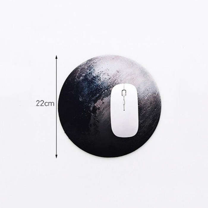 2 PCS 22cm Cute Fruit Series Round Mouse Pad Desk Pad Office Supplies(Pluto)