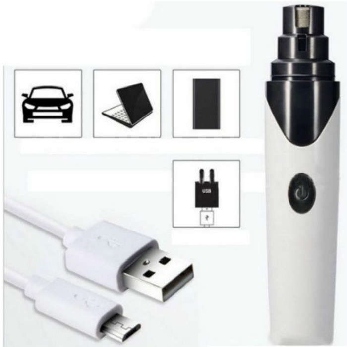Pet Nail Polisher Cats and Dogs Clean Nails Electric Manicure, Style:PTy068 1 Block Silent Version