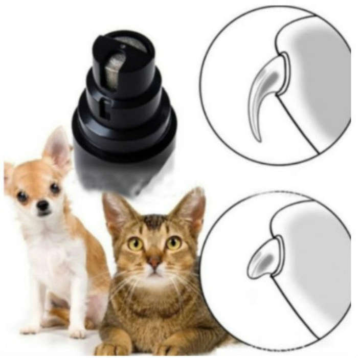 Pet Nail Polisher Cats and Dogs Clean Nails Electric Manicure, Style:PTy068 1 Block Silent Version