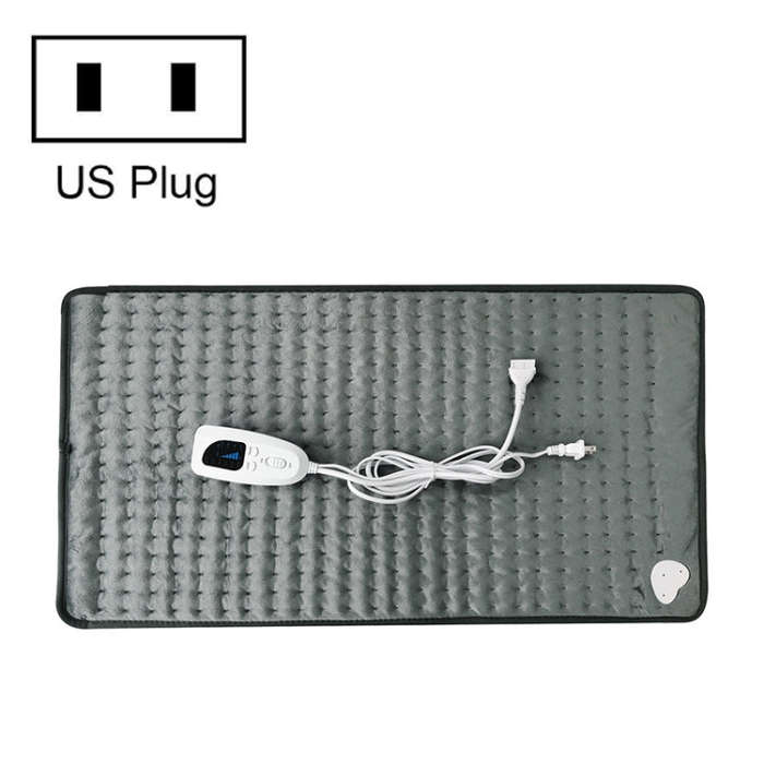 Home Physiotherapy Heating Pad Electric Heating Blanket, Size: 40x30cm, Plug Tpye:US Plug(Dark Gray)