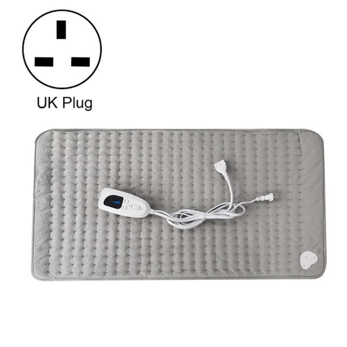 Home Physiotherapy Heating Pad Electric Heating Blanket, Size: 40x30cm, Plug Tpye:UK Plug(Silver ...