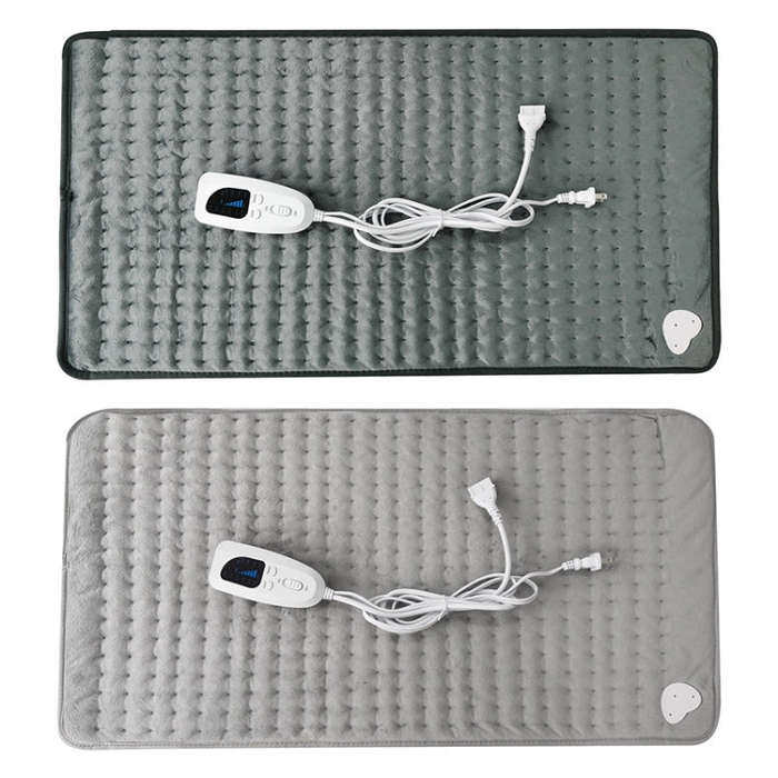 Home Physiotherapy Heating Pad Electric Heating Blanket, Size: 40x30cm, Plug Tpye:UK Plug(Silver ...