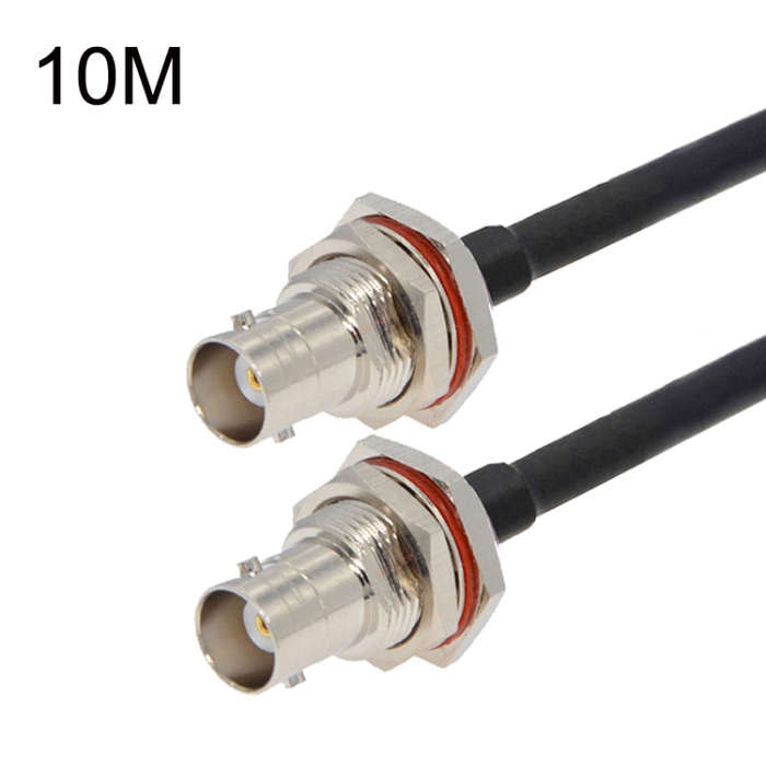 BNC Female To BNC Female RG58 Coaxial Adapter Cable, Cable Length:10m