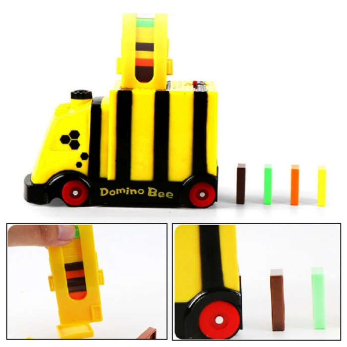 Puzzle Domino Car Electric Train With Sound And Light Music Automatic Licensing Electric Car Toy(...