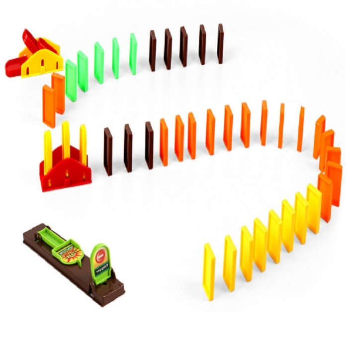 Puzzle Domino Car Electric Train With Sound And Light Music Automatic Licensing Electric Car Toy(...
