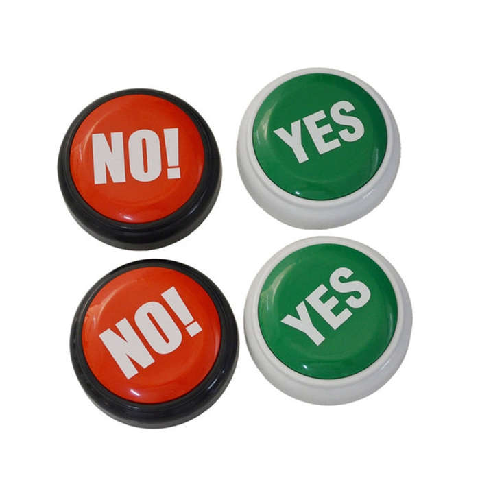 3 PCS Party Knowledge Quiz Game Electronic Squeeze Sound Box Answer Toy, Specification:Red with L...