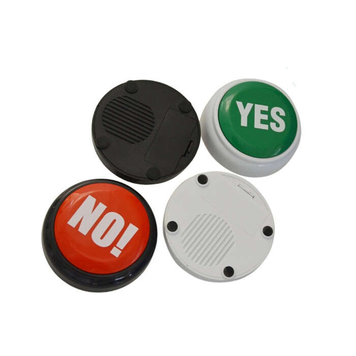 3 PCS Party Knowledge Quiz Game Electronic Squeeze Sound Box Answer Toy, Specification:Red with L...