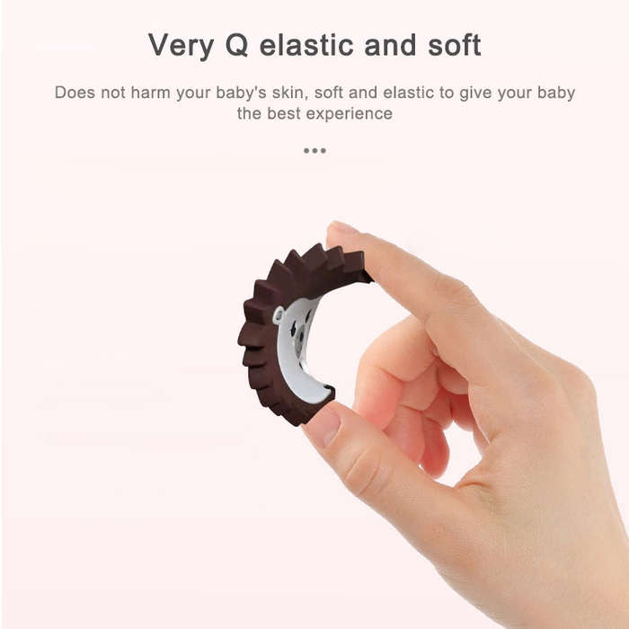 Hedgehog Silicone Pacifier Baby Teether Mother and Baby Supplies Creative Infant Molar Toy(Green)