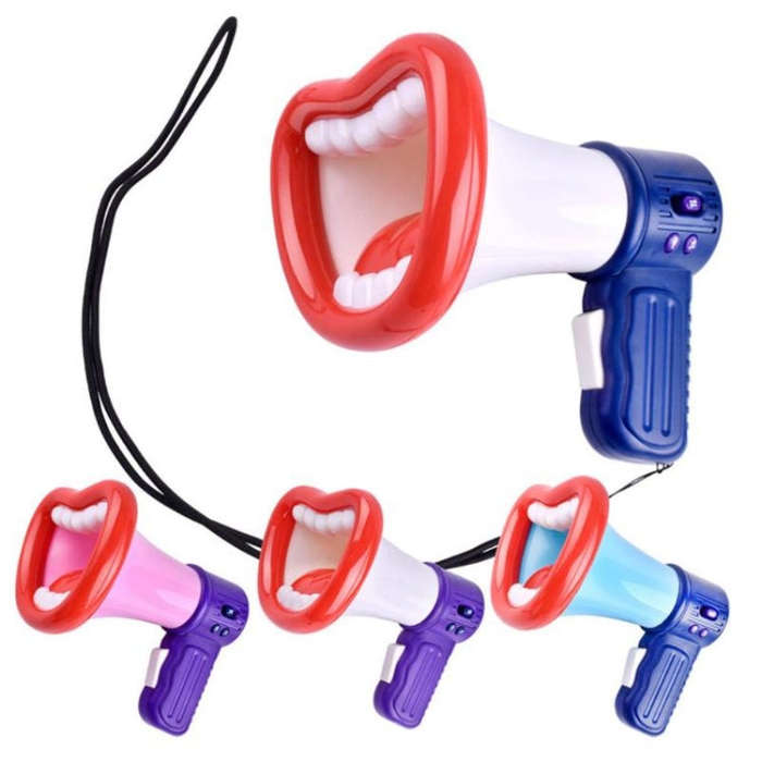 Children Handheld Microphone Speakers Sounder Loudspeaker Electric Music Tricks Toys, Random Colo...