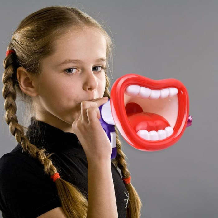 Children Handheld Microphone Speakers Sounder Loudspeaker Electric Music Tricks Toys, Random Colo...