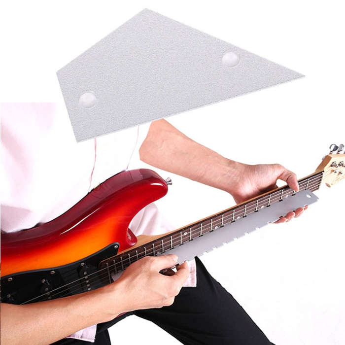 GNR1 Aluminium Measurement Bass Guitar Neck Ruler, Colour:Gold