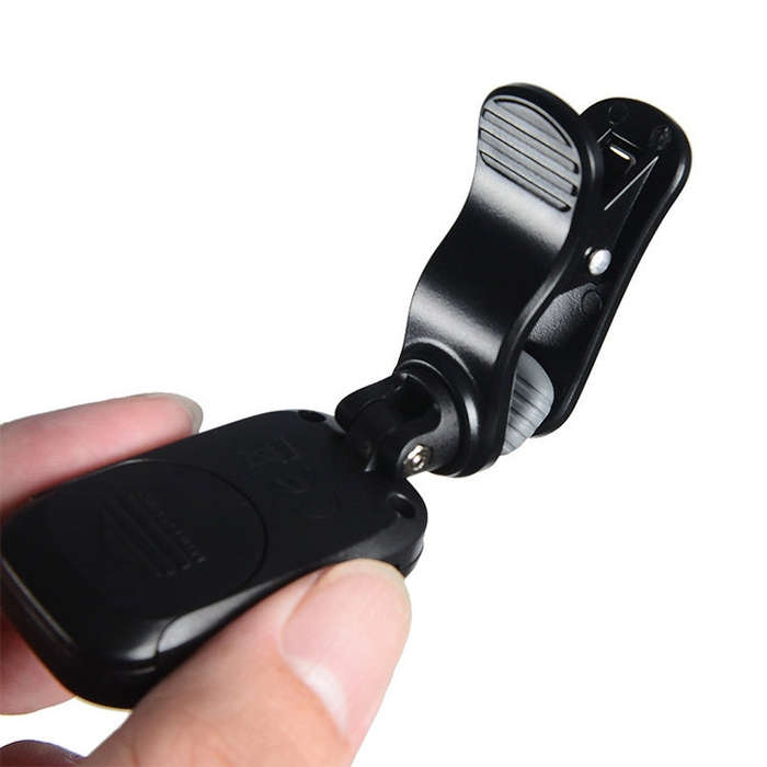Little Angel WST-2058B Guitar Capo Electronic Tuner, Size:5×3.7×2.7cm(Black)