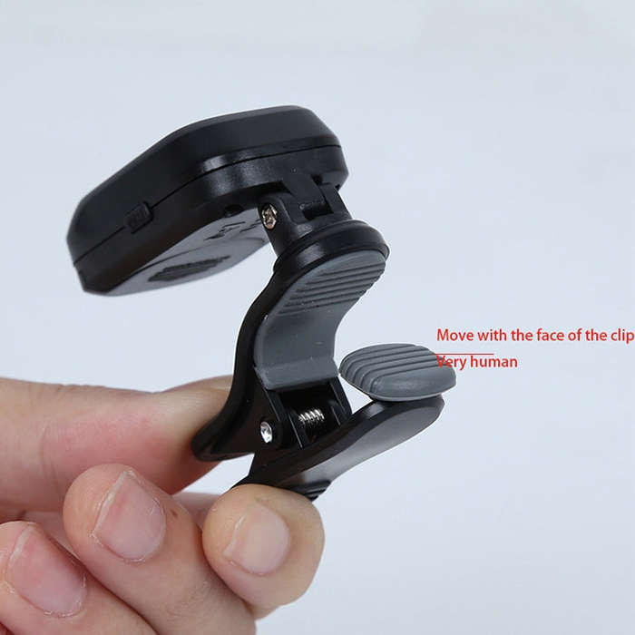 Little Angel WST-2058B Guitar Capo Electronic Tuner, Size:5×3.7×2.7cm(Black)