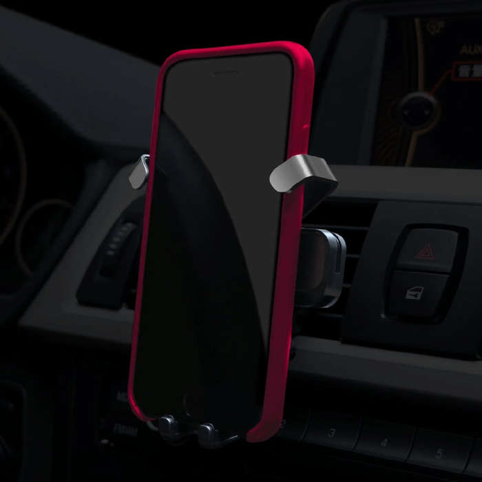 Car Air Conditioning Air Outlet Mobile Phone Holder(Gray Upgrade Pro Metal)