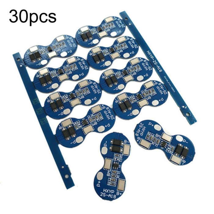 30 PCS  4A  2-Tandem 7.4V / 8.4V 18650 Lithium Battery Protection Board,  Anti-Overcharge, Anti-O...