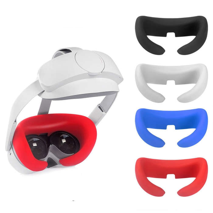 For Pico Neo 4 Silicone VR Glasses Eye Mask Face Eye Pad(Black)