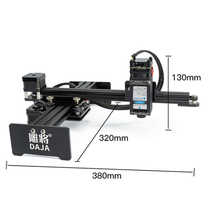 DAJA D2 15W Stainless Steel Metal Automatic CNC Small Portable Laser Engraving Machine(US Plug)