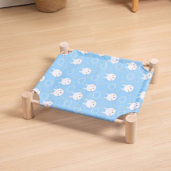 47x52cm Four Seasons Universal Removable And Washable Pet Bed Pet Nest, Style:Small Blue Bunny