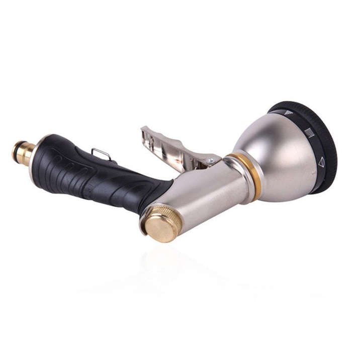 Electroplating Multifunctional High-pressure Water Gun 9 Function Front Trigger Car Wash Water Gun