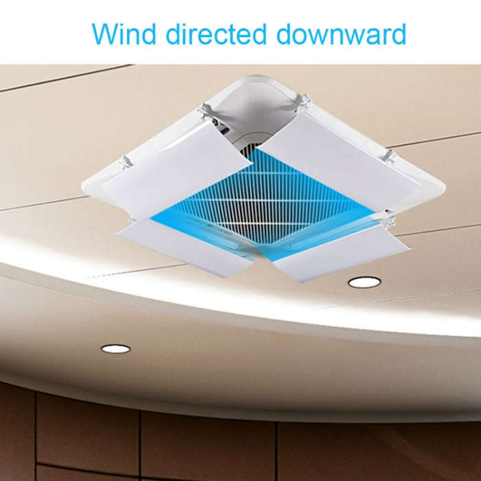 112cm Single Piece Central Air Conditioning Wind Deflector Shield Air-Conditioning Anti Direct Bl...