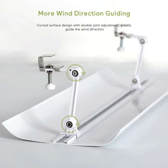 112cm Single Piece Central Air Conditioning Wind Deflector Shield Air-Conditioning Anti Direct Bl...