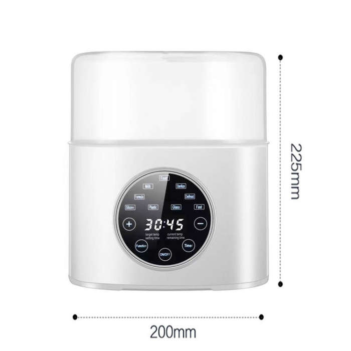 NUBITE N20 2 In 1 Double Bottle Warmer Sterilization Machine, Plug Type:US Plug(White)