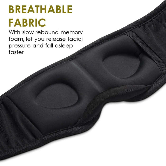 VG014 Detachable Bluetooth Smart Eye Mask Travel Nap Music Sleep Mask(Gray)