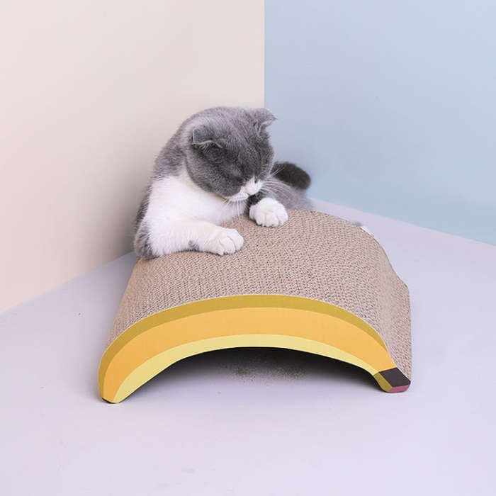 Corrugated Cat Scratching Board Cat Grinding Claw Board, Specification: 31.5x22x12cm