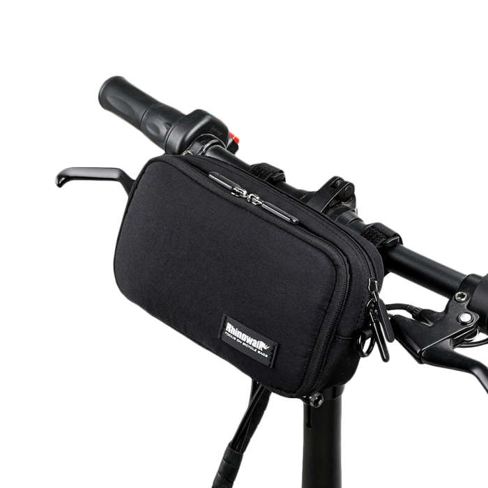 Rhinowalk X2011 Bike Front Bag Bicycle Storage Handlebar Bag Travel Commuting Hanging Bag(Black)