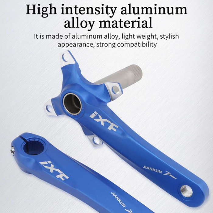JIANKUN IXF Mountain Bike Hollow Crank Modified, Style:Left and Right Crank(Red)