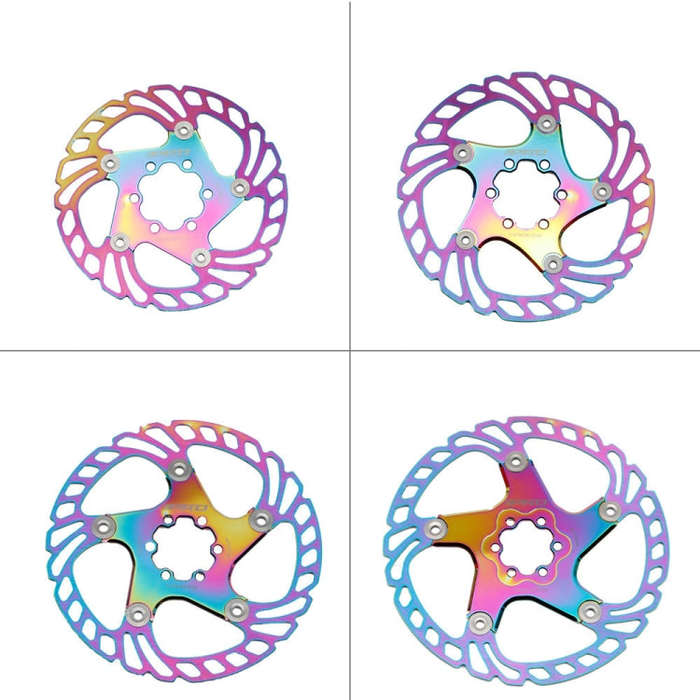 IIIPRO Floating Disc Road Mountain Bike Six Nail Disc Brake Disc, Size:203mm(Colorful)