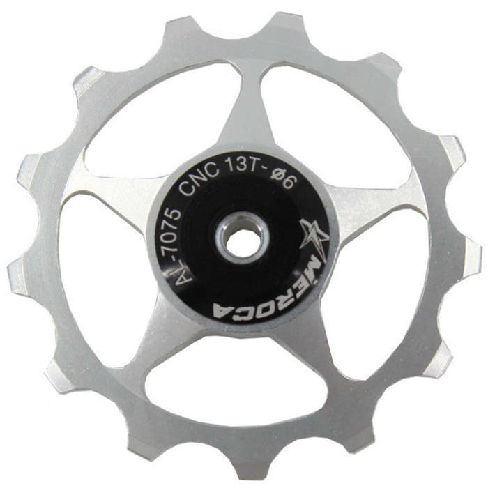MEROCA Metal Bearings Mountain Bike Road Bike Rear Derailleur Guide Wheel 11T/13T Guide Wheel, Sp...