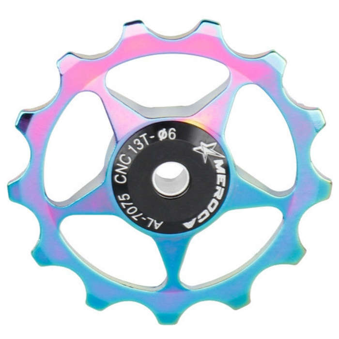 MEROCA Metal Bearings Mountain Bike Road Bike Rear Derailleur Guide Wheel 11T/13T Guide Wheel, Sp...