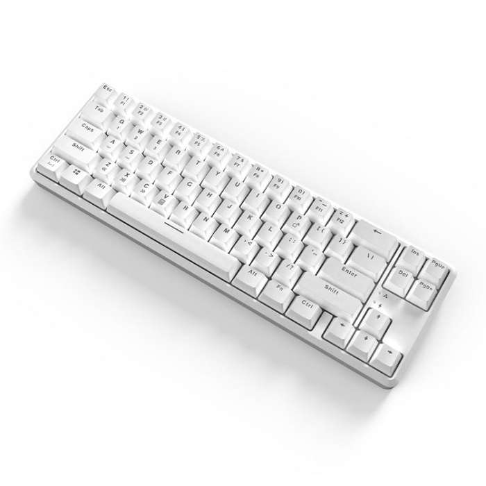 Ajazz K680T Mini USB Wired Dual-mode Charging 68-keys Laptop Bluetooth Mechanical Keyboard, Cable...