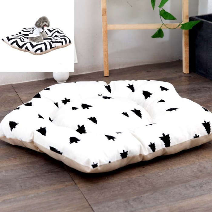 Pet Tent Sleeping Mat Dog Bed, Specification: Small 40cm(Black Pine)
