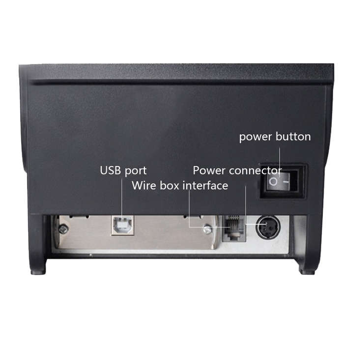 Xprinter XP-76IIH Dot Matrix Printer Open Roll Invoice Printer, Model: USB Interface(EU Plug)