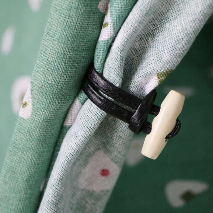 Cotton Canvas Pet Tent Cat and Dog Bed with Cushion, Specification: Small 40×40×50cm(Green Tria...