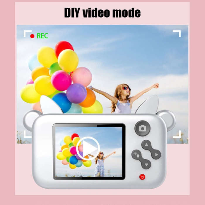 Cow WIFI Kids Camera Mini SLR Cartoon Digital Camera(Red)