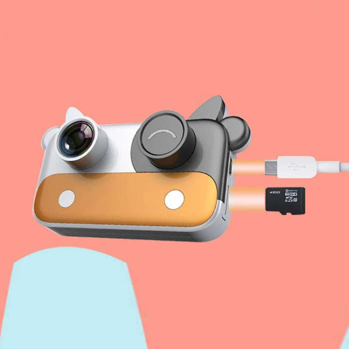 Cow WIFI Kids Camera Mini SLR Cartoon Digital Camera(Brown)